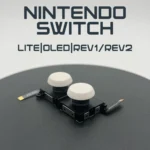 Белые Рифленый Стики с датчиком холла для Nintendo SWITCH,(Hall effects), 2шт